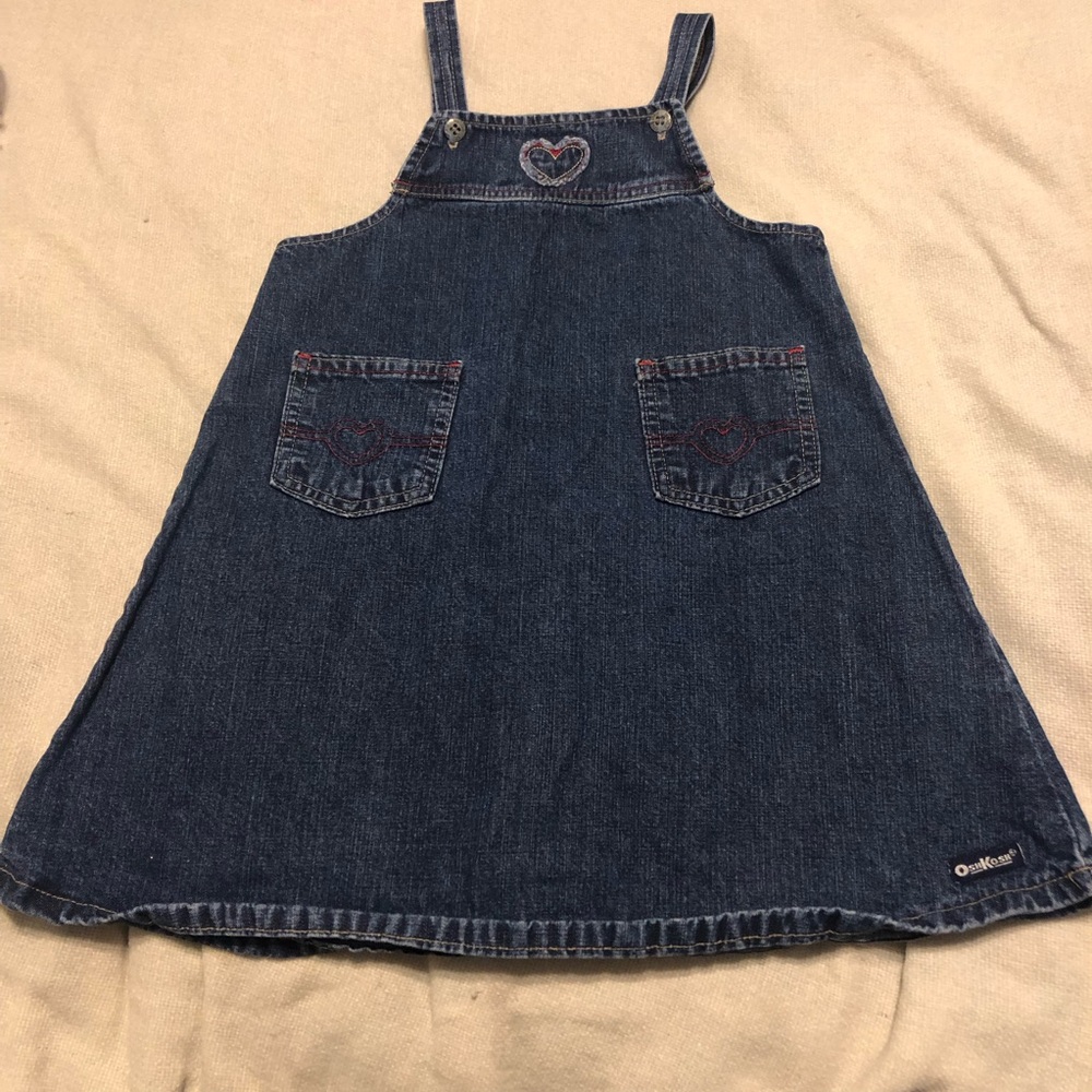 Vintage Osh Kosh denim heart jumper made in Canada size 3X